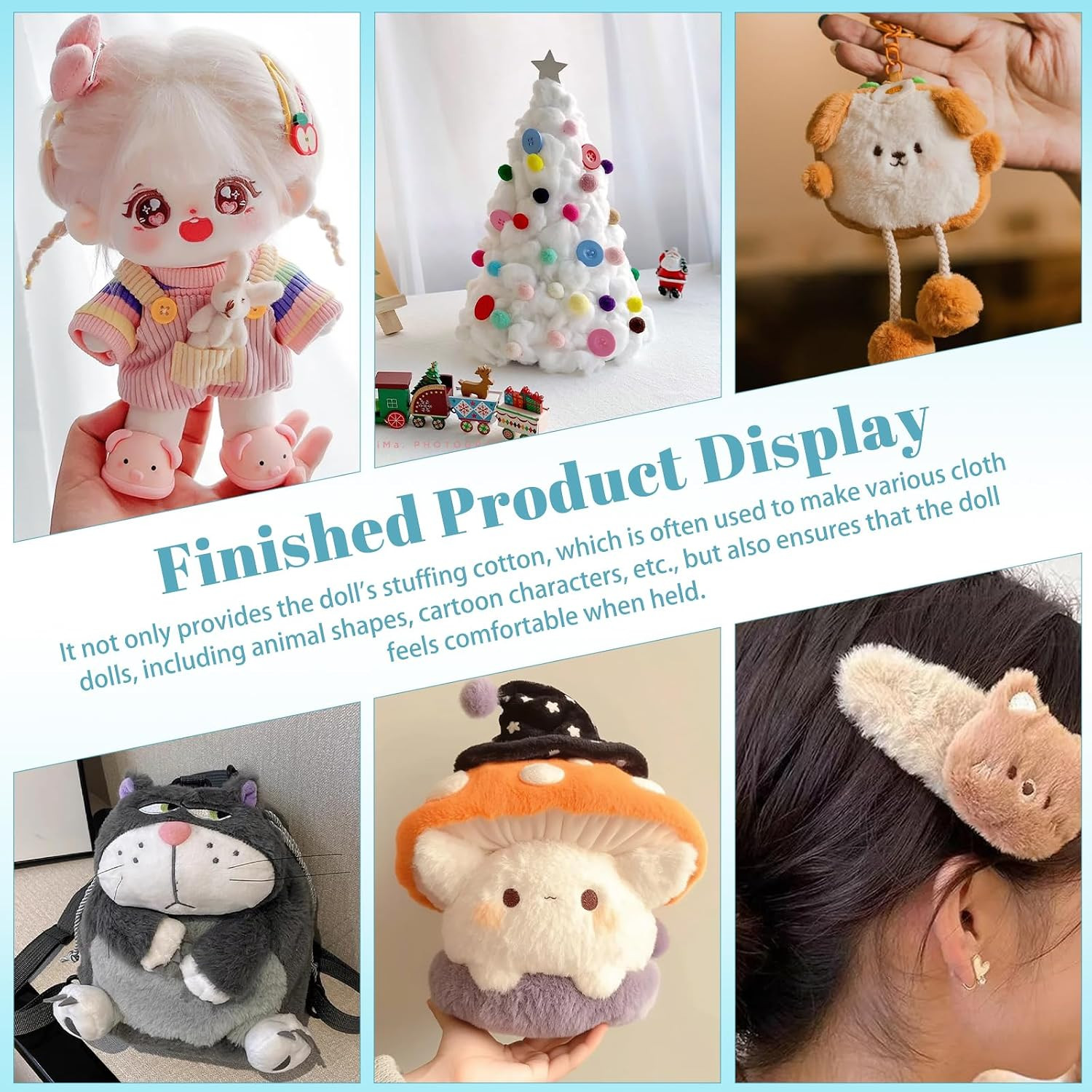 Polyfill Stuffing Pillow Stuffing Stuffing for Stuffed Animals | 3.97Lb/1800G Po