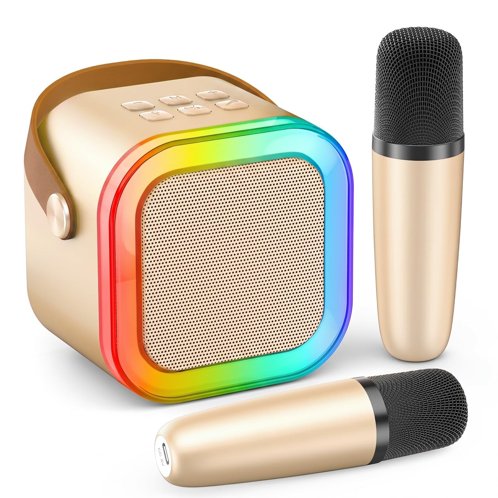 Karaoke Machine for Kids Adults, Portable Bluetooth Mini Karaoke Microphone Sing