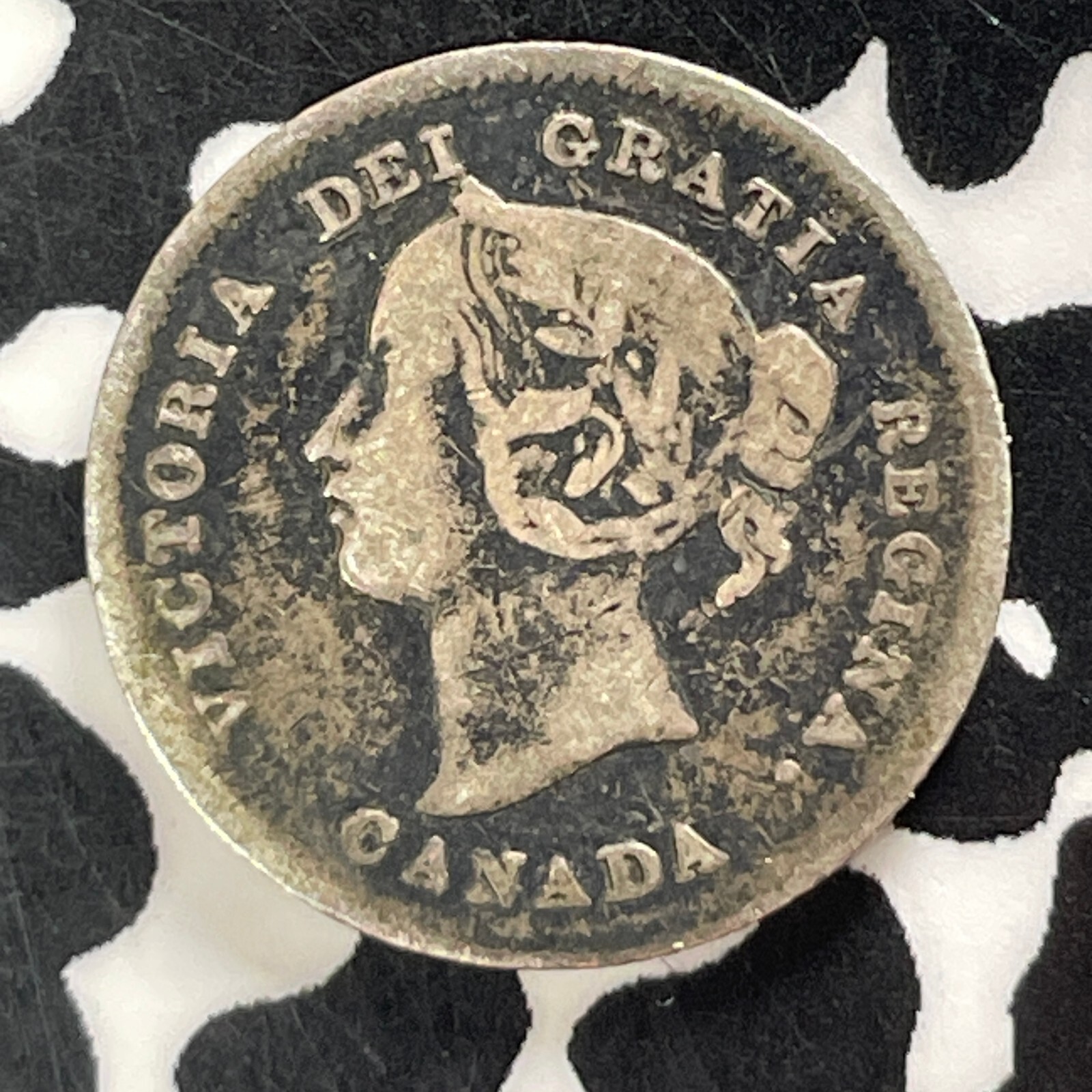 1900 Canada 5 Cents Lot#T4851 Silver! Nice! Oval '0'