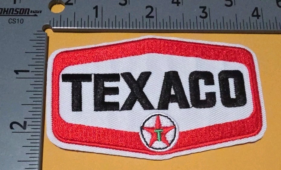 Texaco Logo Embroidered  Sew/Iron On Patch