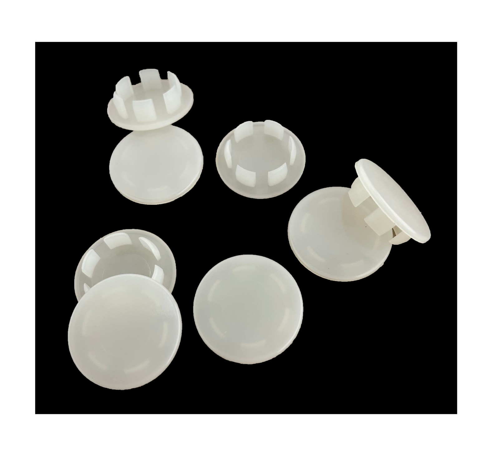 8 Pack Plastic 3/4" Hole Plugs - Off White HPW-750