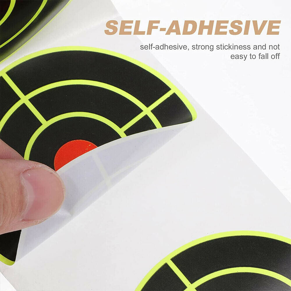 100/1000Pcs 3" Shooting Self Adhesive Targets Splatter Reactive Target Stickers