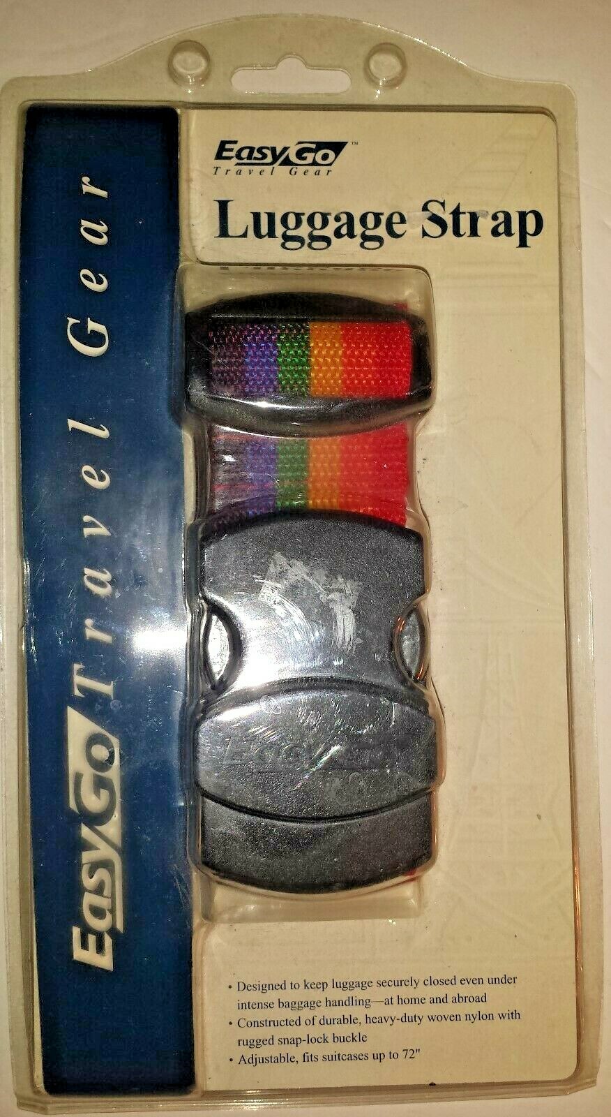 Security Luggage Strap Adjustable Baggage Belt Multi Color Rainbow ~Travel ~NEW