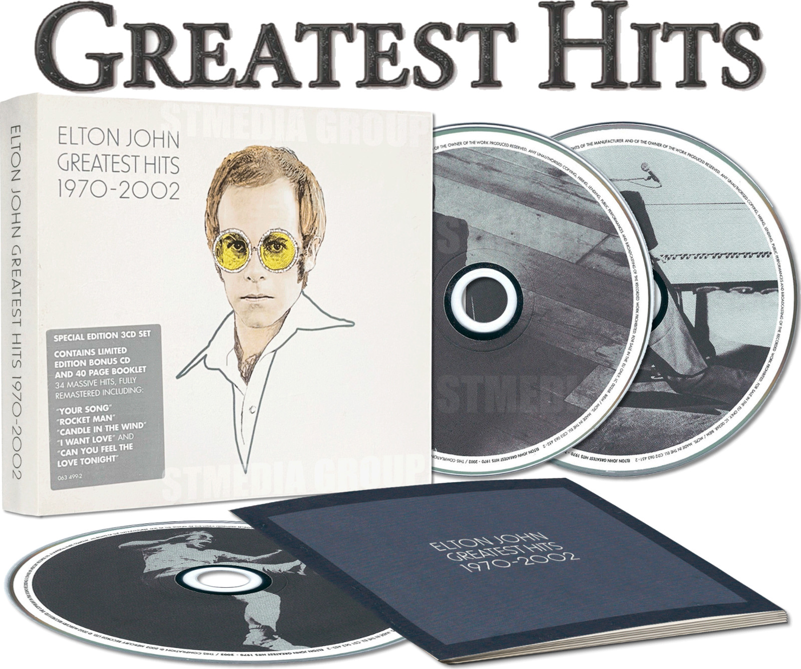 Elton John – Greatest Hits 1970-2002 3 CD Set - Limited Edition