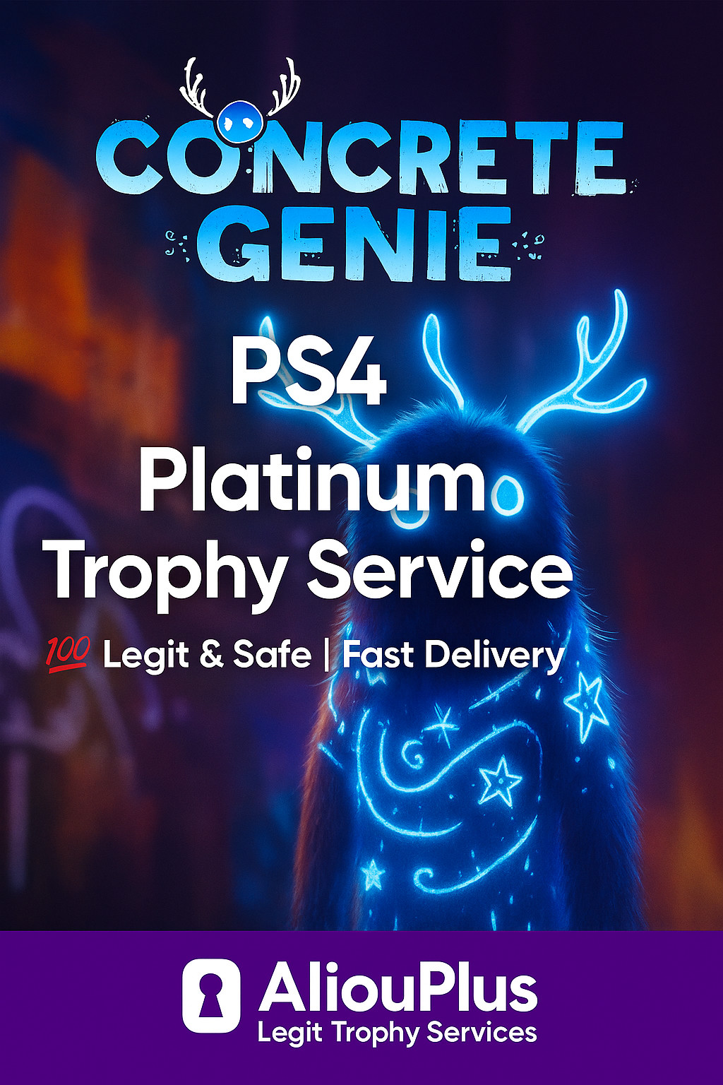 Concrete Genie Platinum Trophy Service (PS4/PS5) | Legit | Fast Delivery