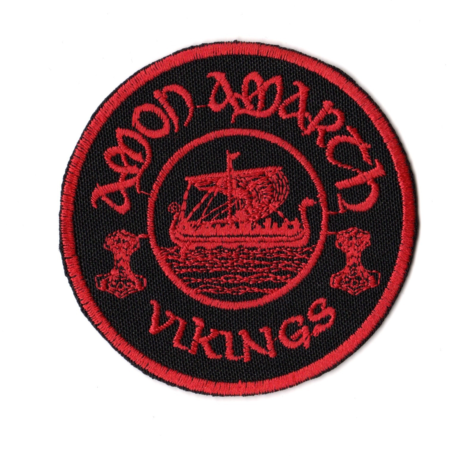 Amon Amarth Vikings Patch Ship Scum Swedish Melodic Death Metal Band Logo