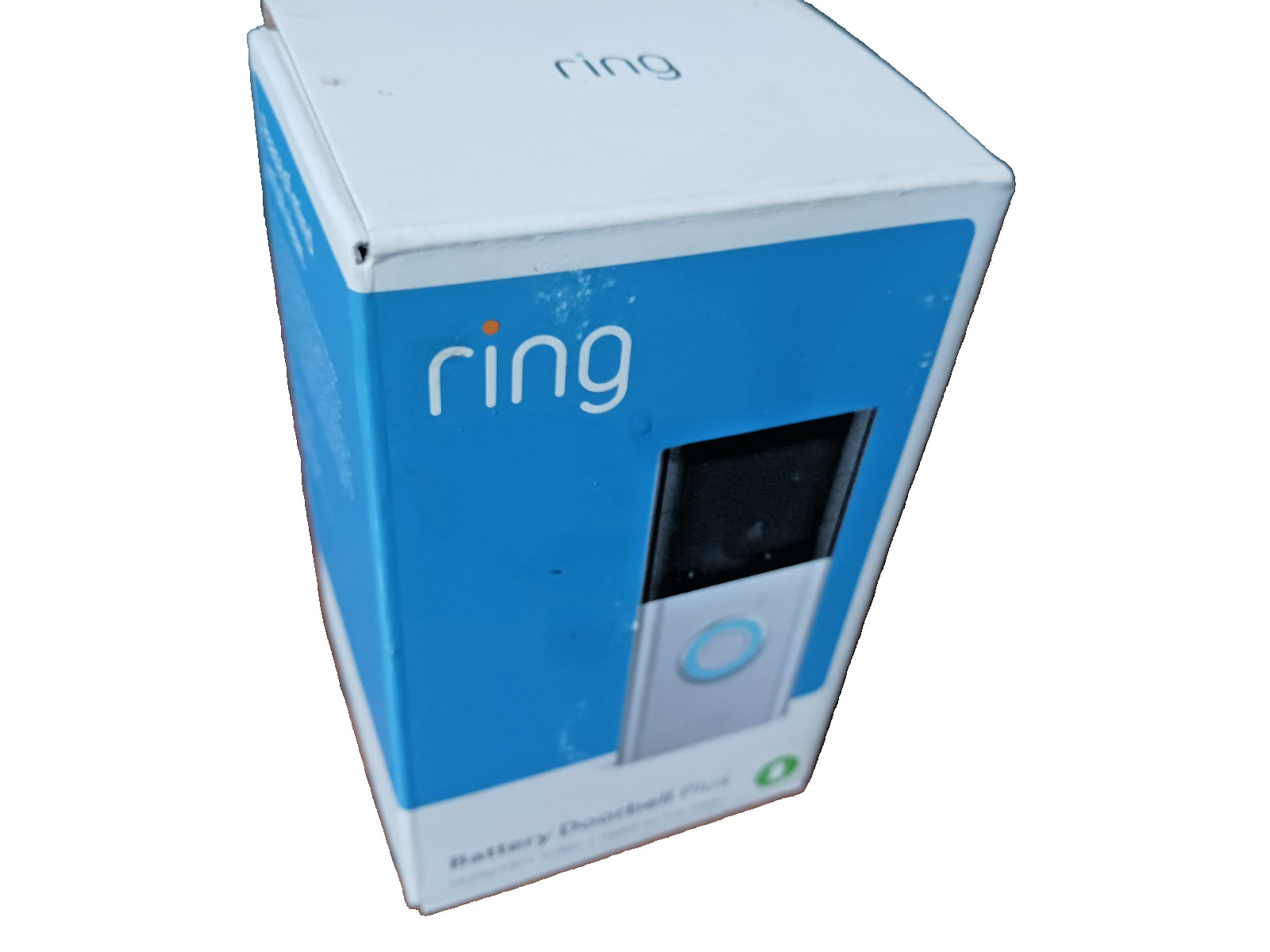 Brand New Ring Battery Doorbell Plus - 1536p HD Head-to-Toe Video - Satin Nickel