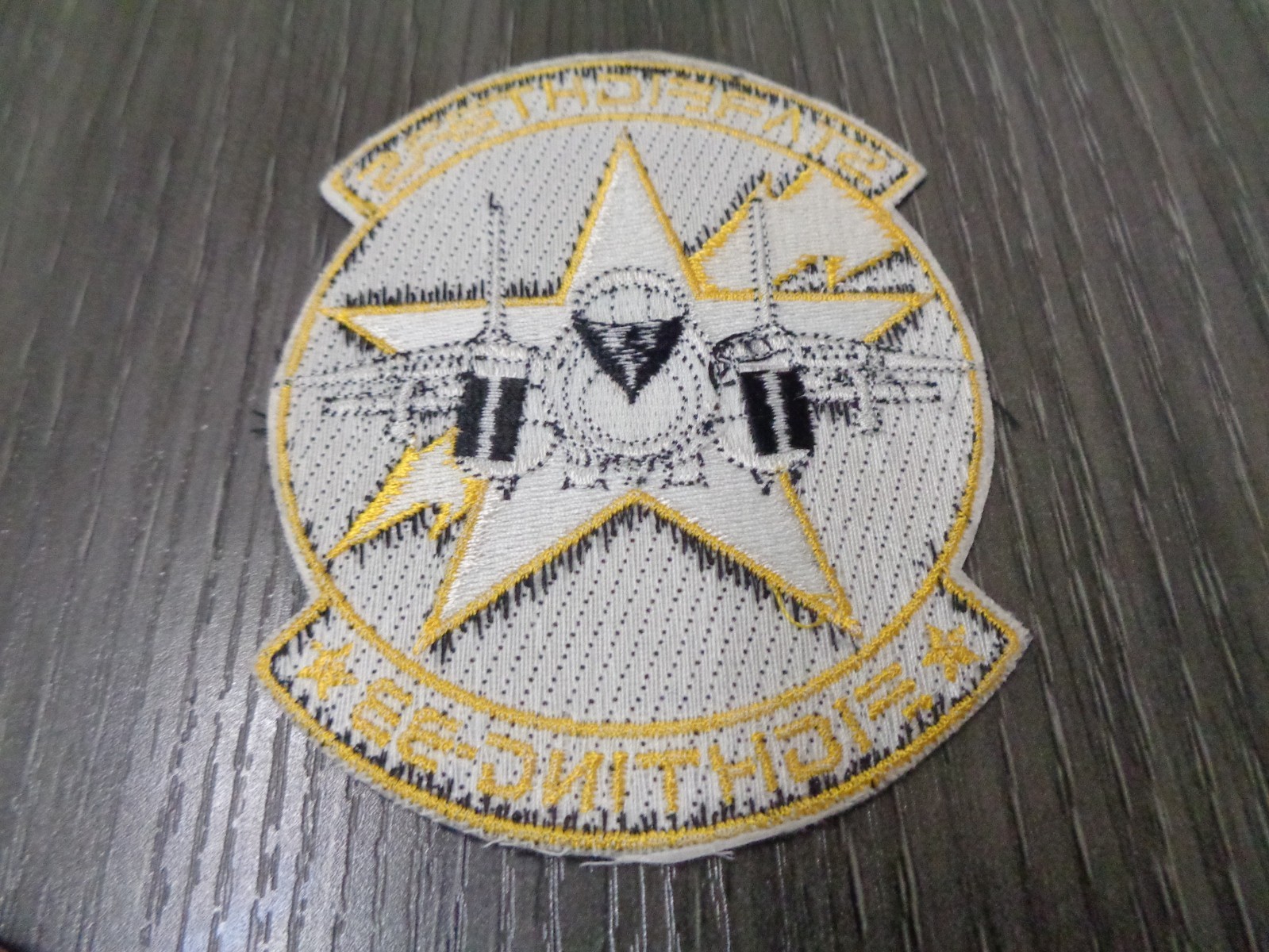 4" NAVY VF-33 STARFIGHTERS FIGHTING FIXED WING SQUADRON EMBROIDERED PATCH NEW