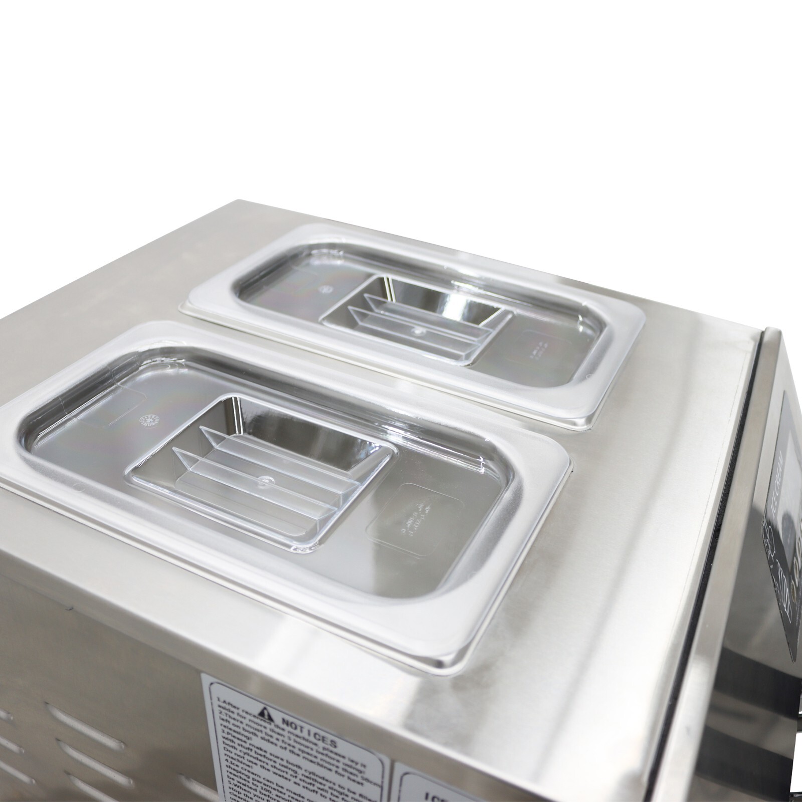 Soft Ice Cream Machine 4LX2 Commercial Ice Cream Machine LED Display Control