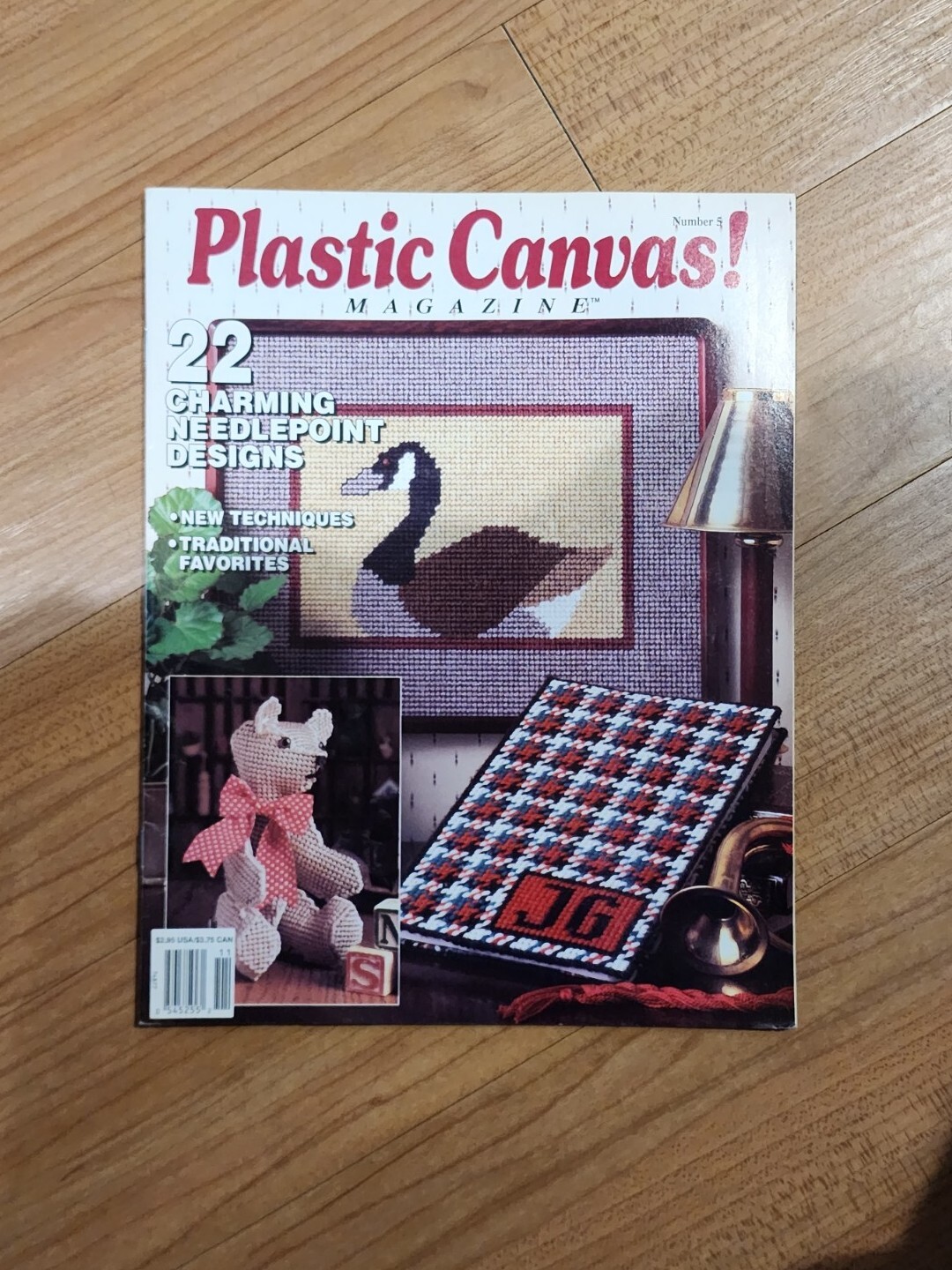 Plastic Canvas Magazine No 5 Winter Rose Book Marks Poseable Bear 22 Designs