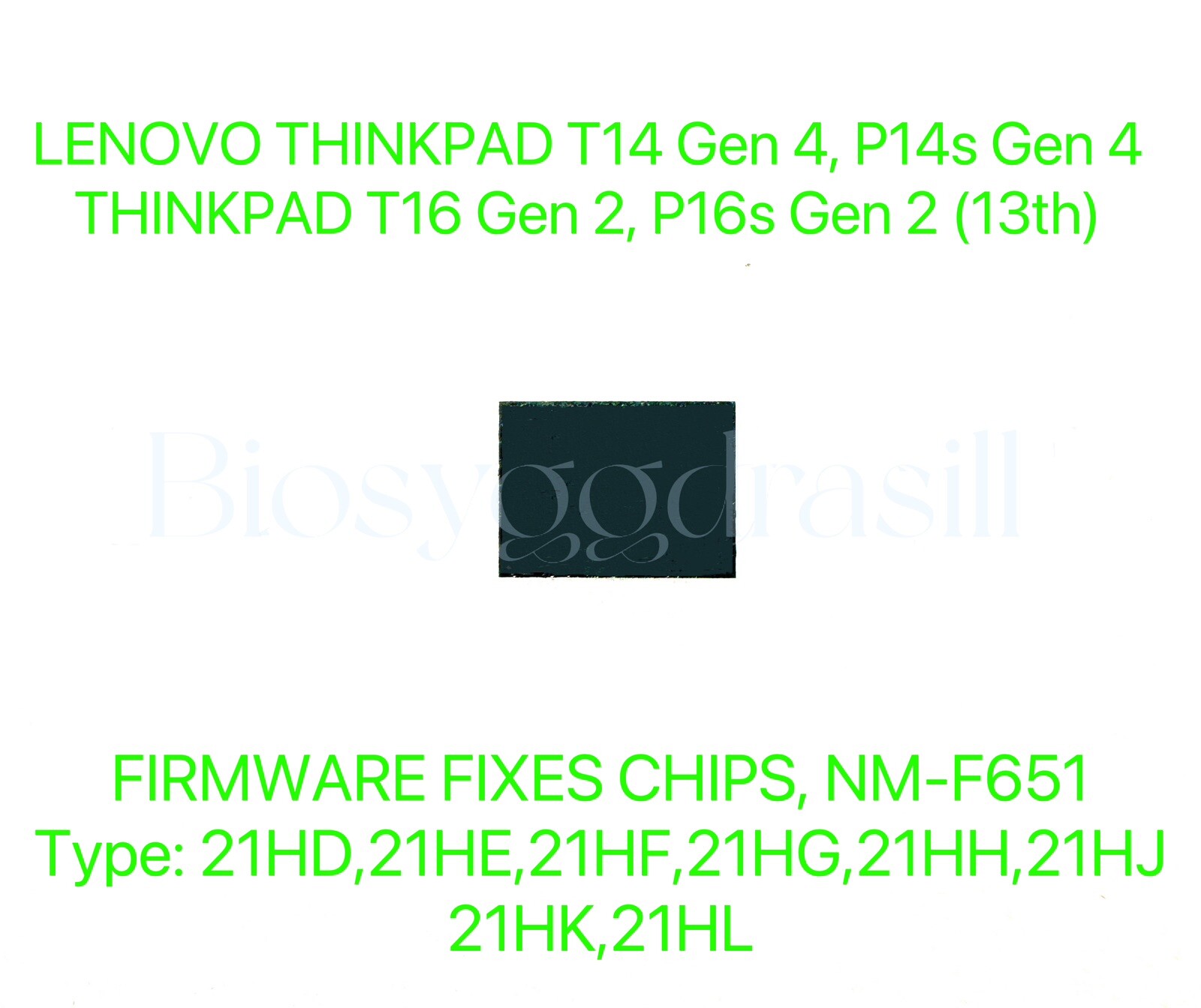 P16s T16 Gen 2 P14s T14 Gen 4, BIOS CHIP NM-F651 21HD 21HE 21HF 21HG 21HH 21HJ