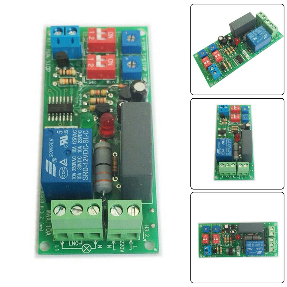 Ultra Reliable AC110V 120V 220V Timer Switch Module for Delay Cycle Management