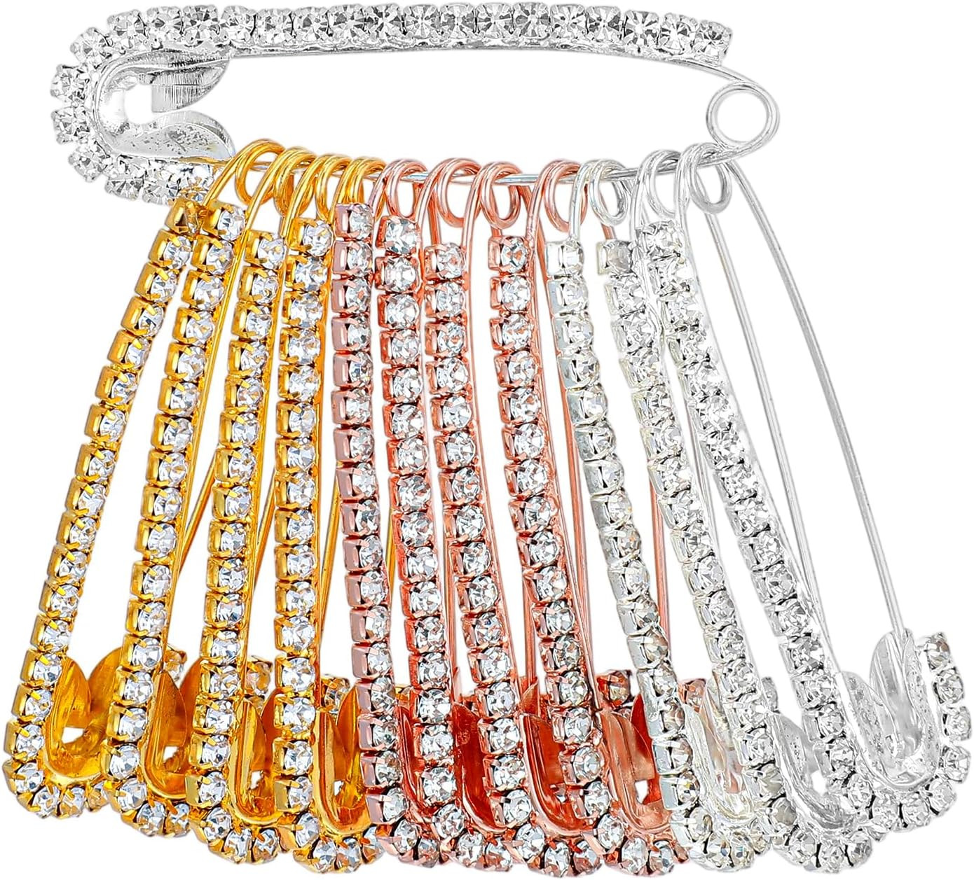 12 Pcs Safety Pins for Clothes, Brooches and Pins for Women Safety Pin Decorativ
