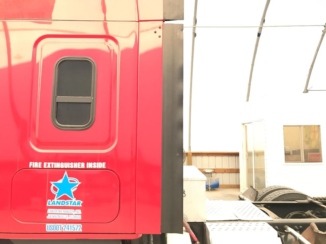 2008-2024 Freightliner CASCADIA RED Left/Driver LOWER Side Fairing/Cab Extender