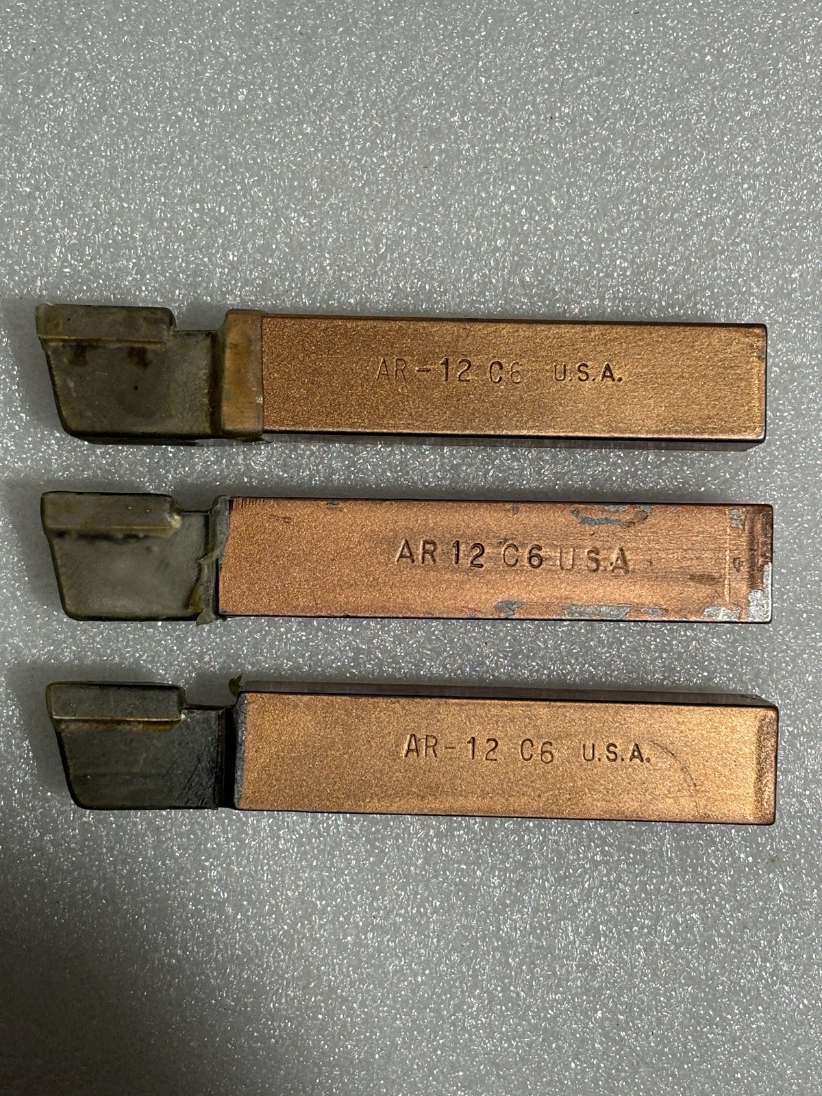 Lot of 3: NEW OLD STOCK 3/4" AR12 C6 Carbide Tipped Tool Bit as Pictured