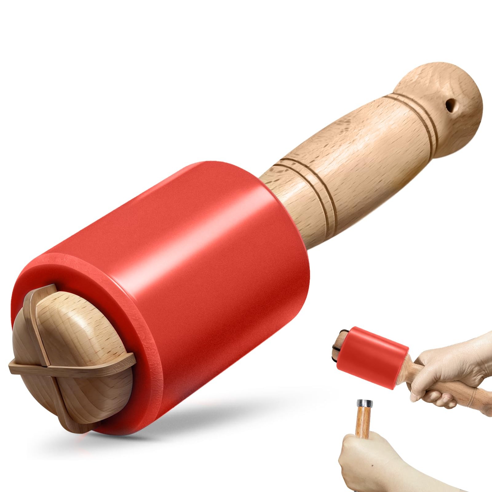 Wood Carving Mallet 14 oz for Woodworking, Non-Slip Urethane Head Woodworking...