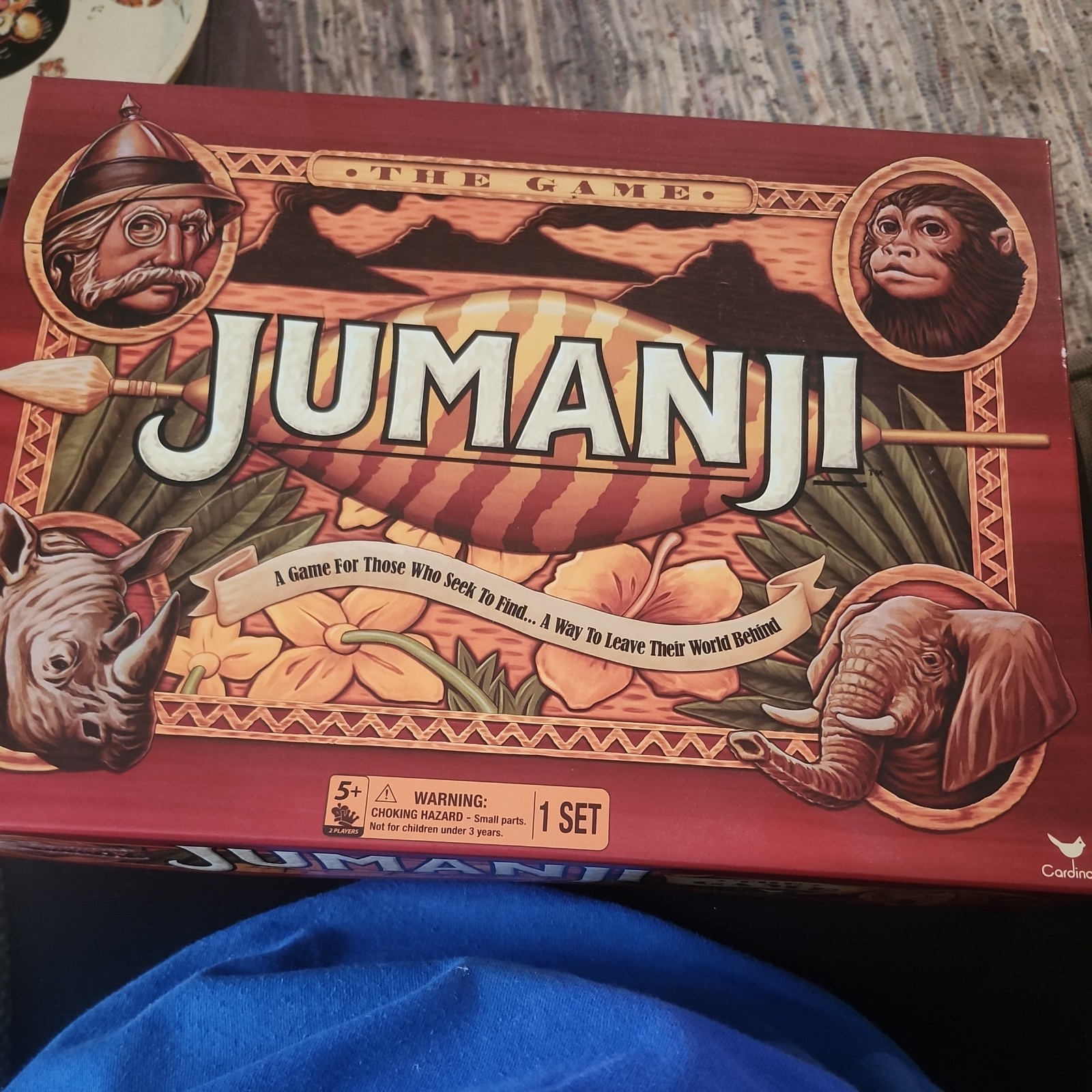 Jumanji Classic Board Game Cardinal Games 2017 Edition Complete VG