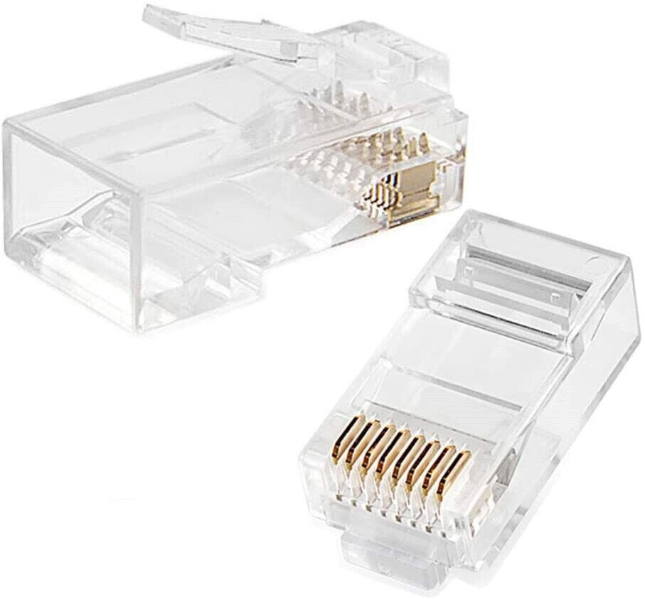 1000 Pack Cat6 RJ45 Network Modular Plug UTP Cable Connector End Pass Through EZ
