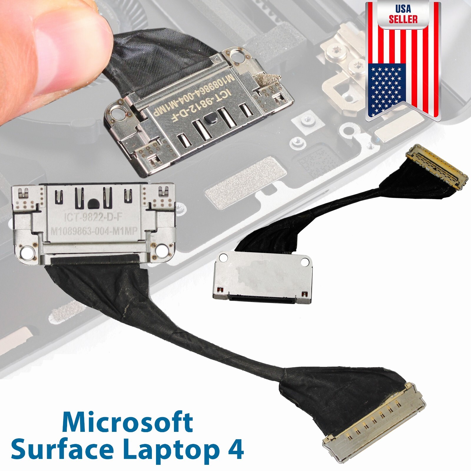 Original Surface Connect Charging Port Power Jack For Microsoft Surface Laptop 4