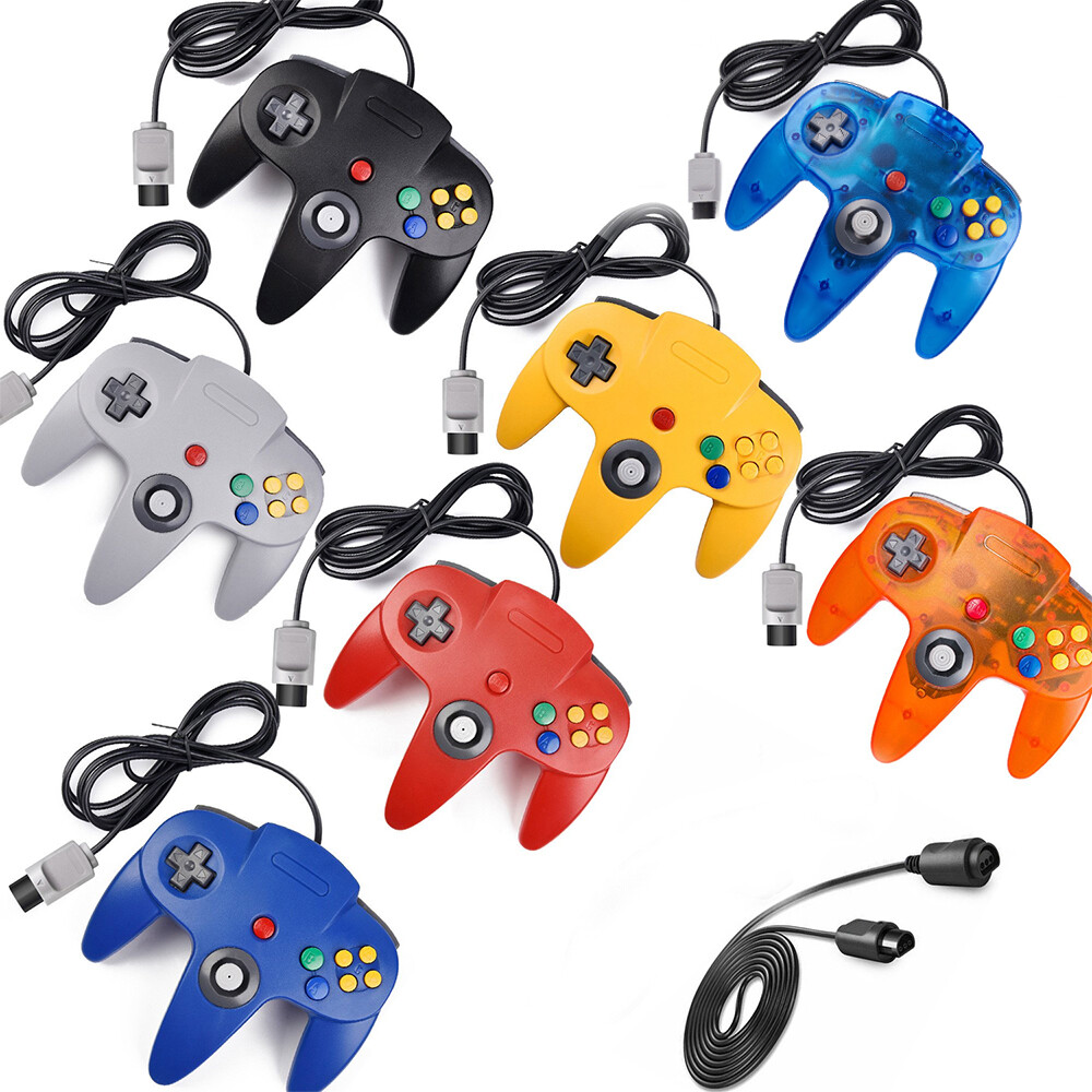 Wired n64 Controller Compatible With Nintendo 64 N64 Joystick Video Game Console