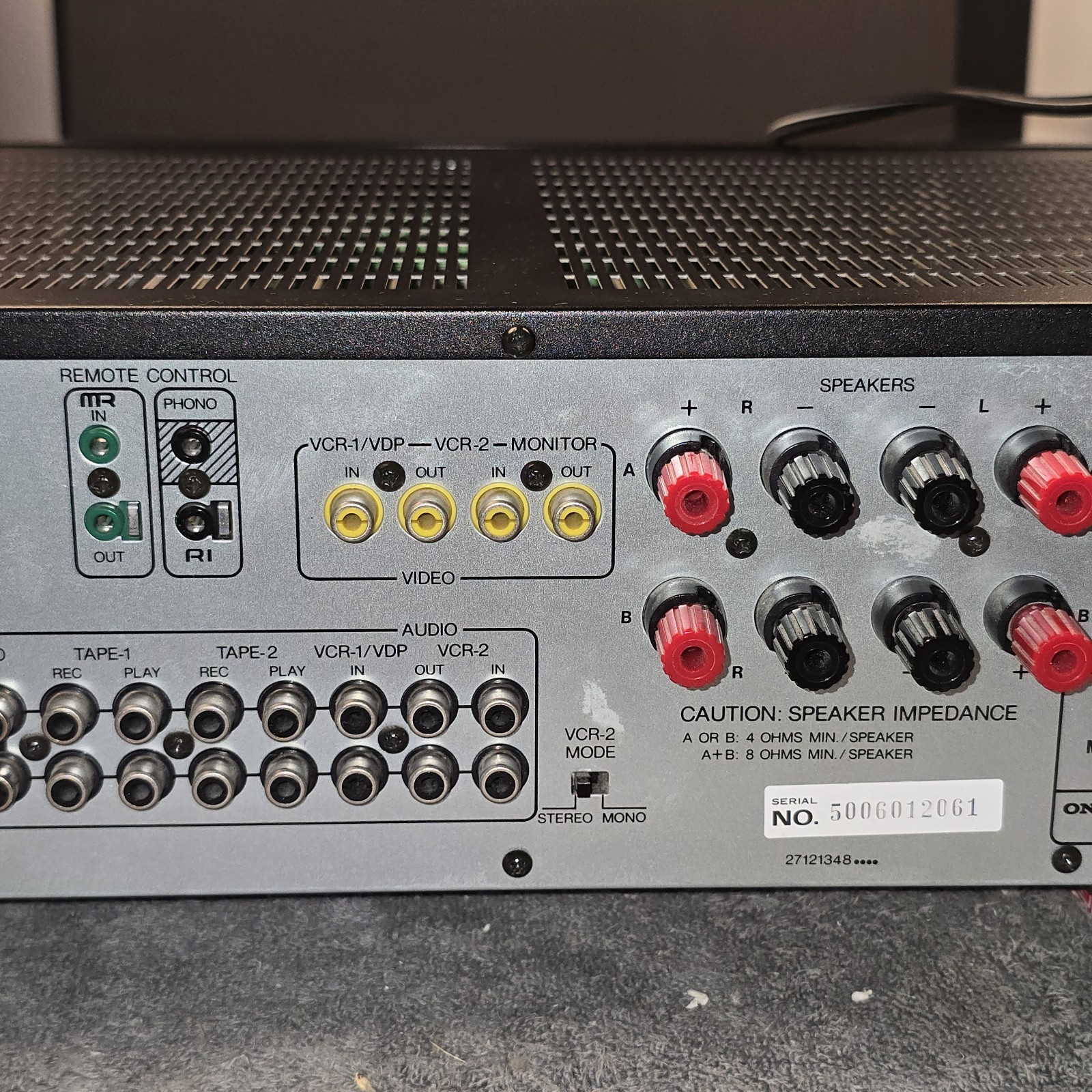 Onkyo TX-844 Quartz Synthesized Tuner Amplifier Tested No Remote 90s