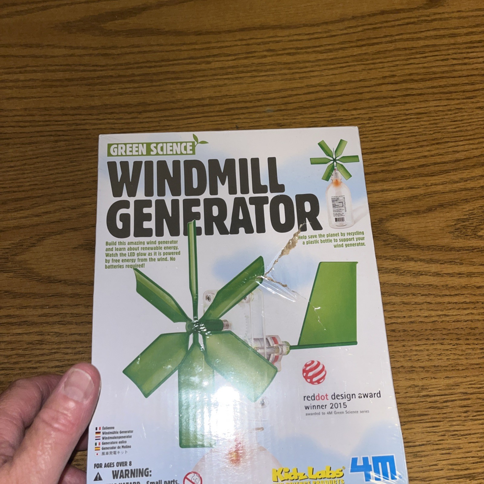 Windmill Generator GreenScience Science Project Kit Kids New Sealed Damaged Box