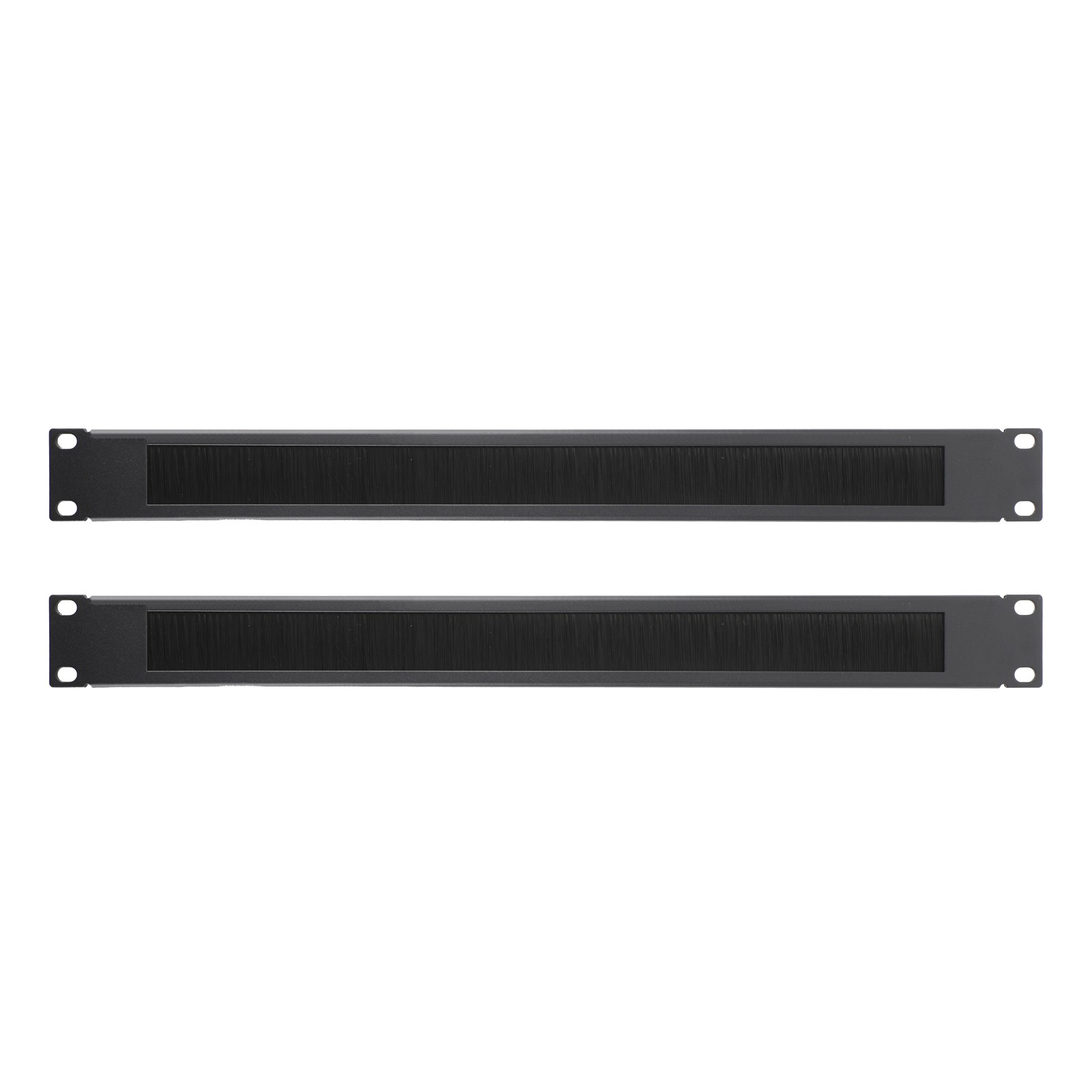 1/2Pcs 1U 19" Rack Mount Blanking Plate Rack Network Brush Panel