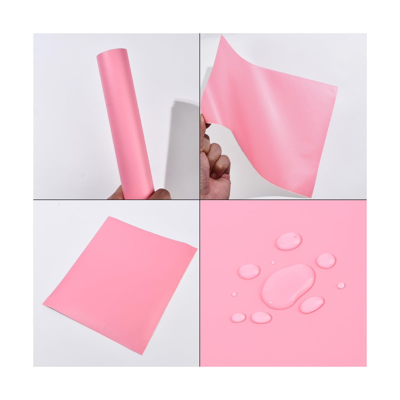 Matte Pink Car Vinyl Wrap Film Charming Pink Satin Finish Self Adhesive DIY C...
