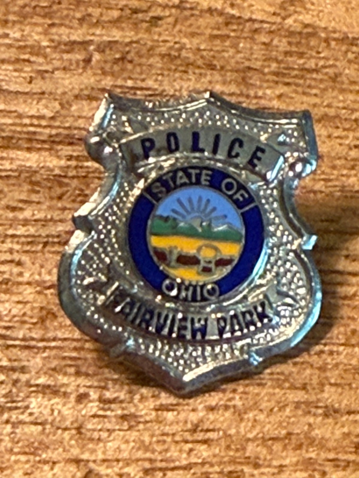 Police State of Ohio Farview Park Lapel Pin 1" NEW