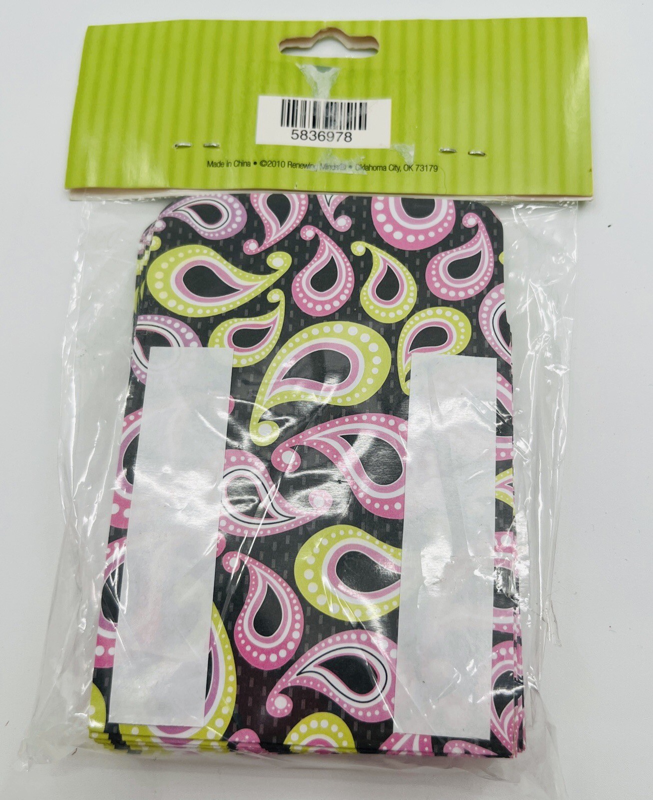 Teacher Library Pockets Paisley Self Adhesive 25 Count Renewing Minds Behavior