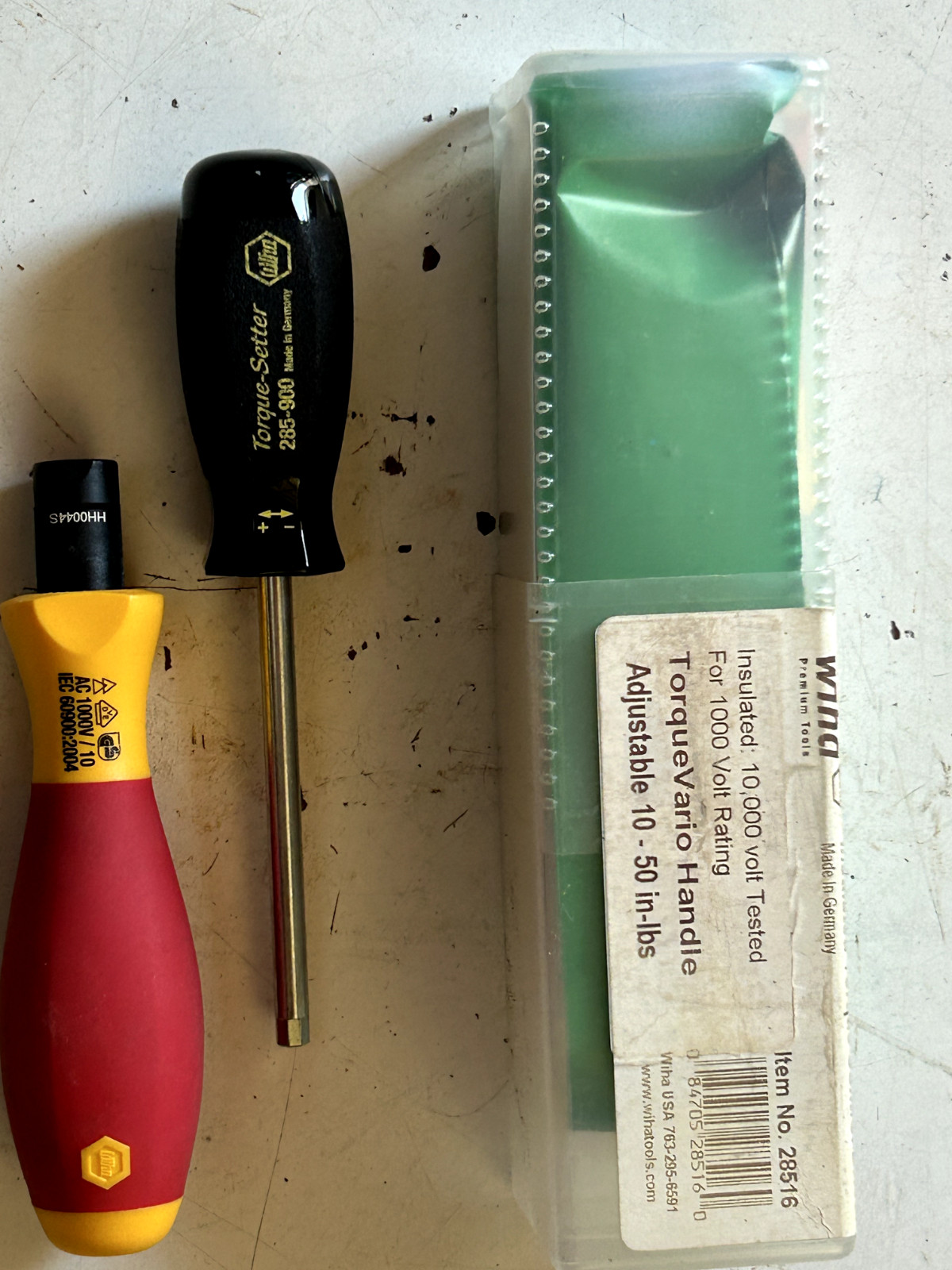 wiha 28516 10-50 in lb 1000v torque vario handle needs recalibration