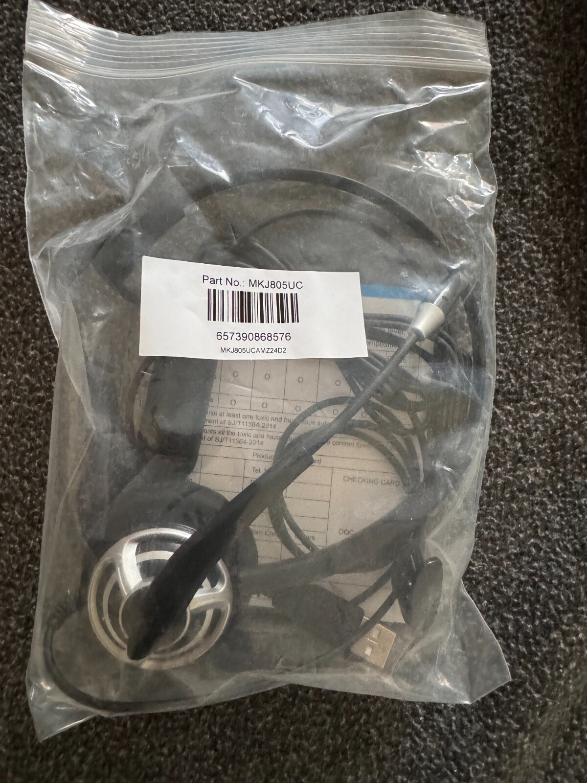 MKJ USB Headset with Microphone for PC Laptop, Computer Headset Noise Cancelling