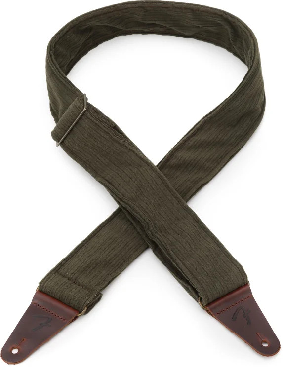 Fender Corduroy Guitar Strap - Antique Olive