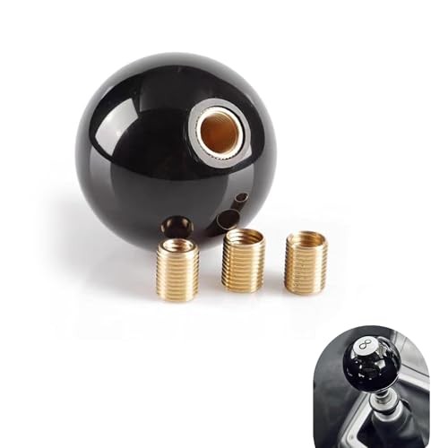 leechio Shift Knob Manual Gear, 8 Ball Billiard Round Smooth and Easy to Grip
