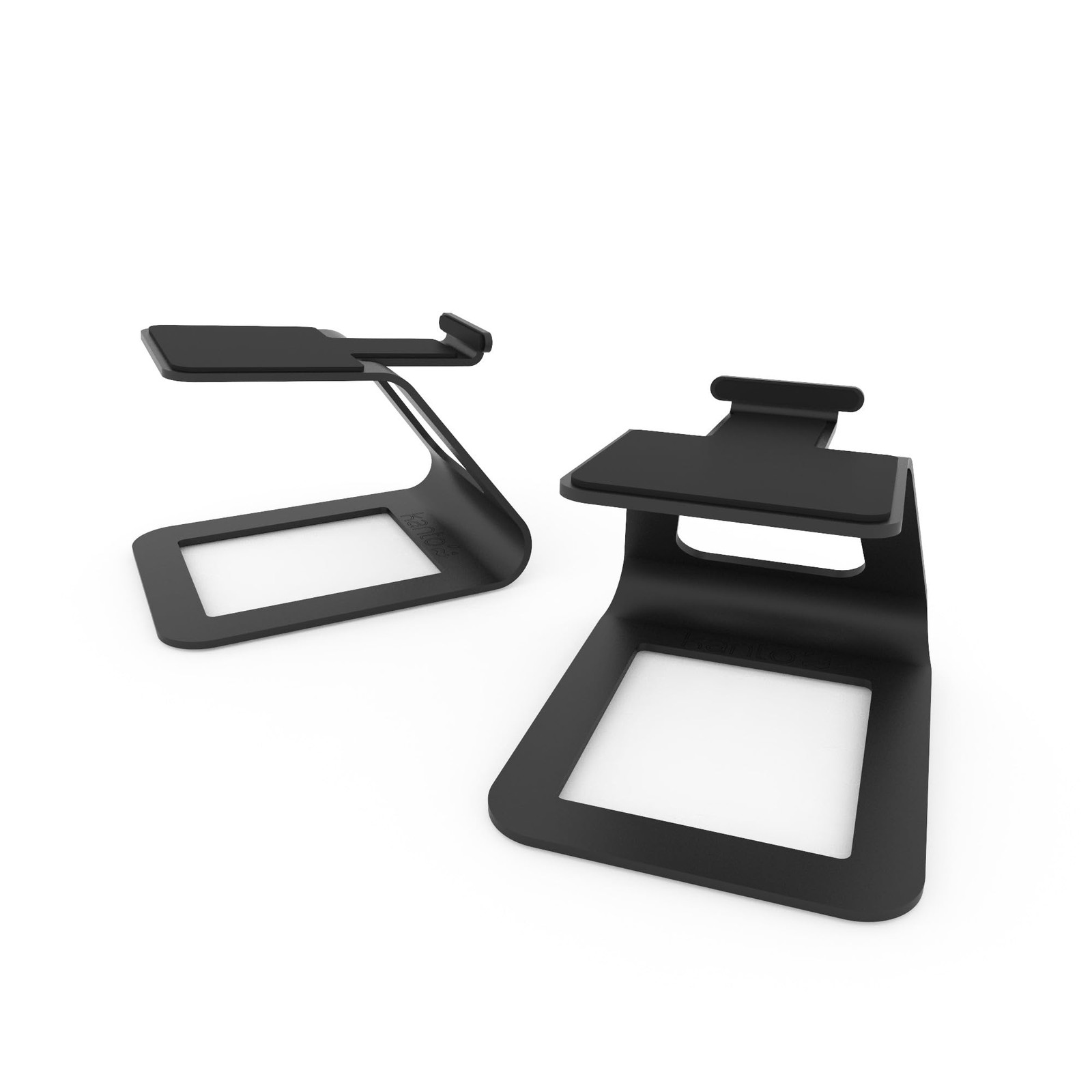 SE2 Elevated Desktop Speaker Stands for Small PC Computer Speakers Black