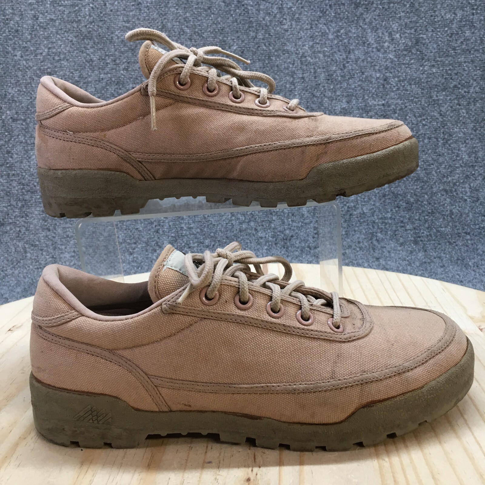 Donner Mountain Shoes Womens 8.5 Casual Sneakers Brown Fabric Lace Up Low Top