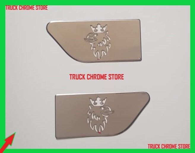 1998 - 2016     MUDGUARD CHROME     Stainless Steel    1 SET.       Fits  Scania