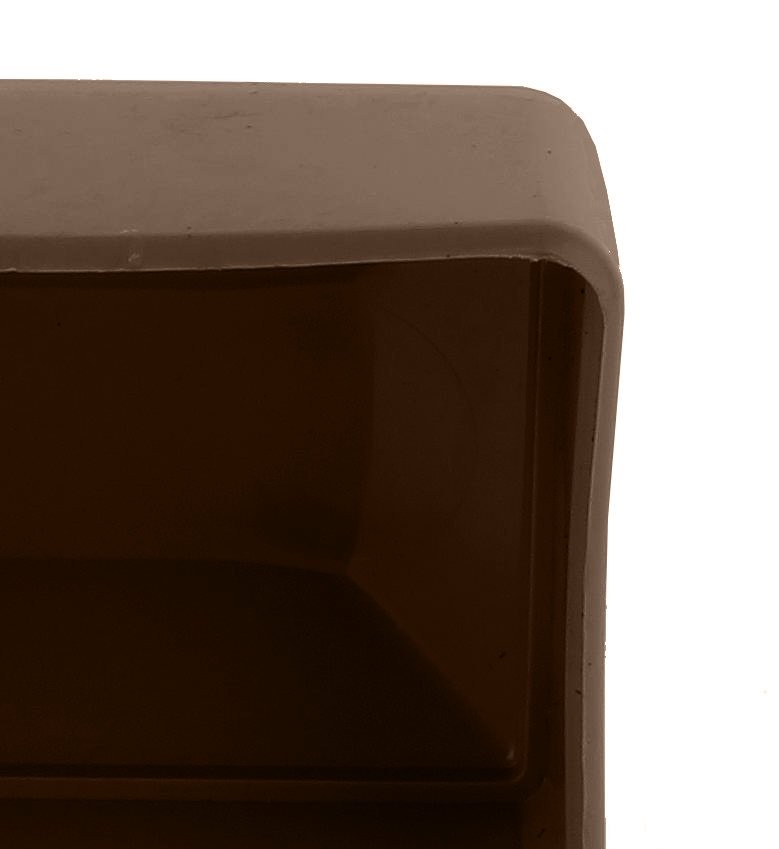Fence Post Cap 20x30mm Fence Caps Brown Post Cap Pyramid Rechteckig