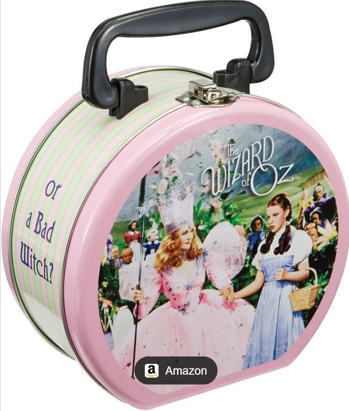 WIZARD of OZ Tin TOTE LUNCHBOX VANDOR  GOOD WITCH BAD WITCH NEW wicked witch