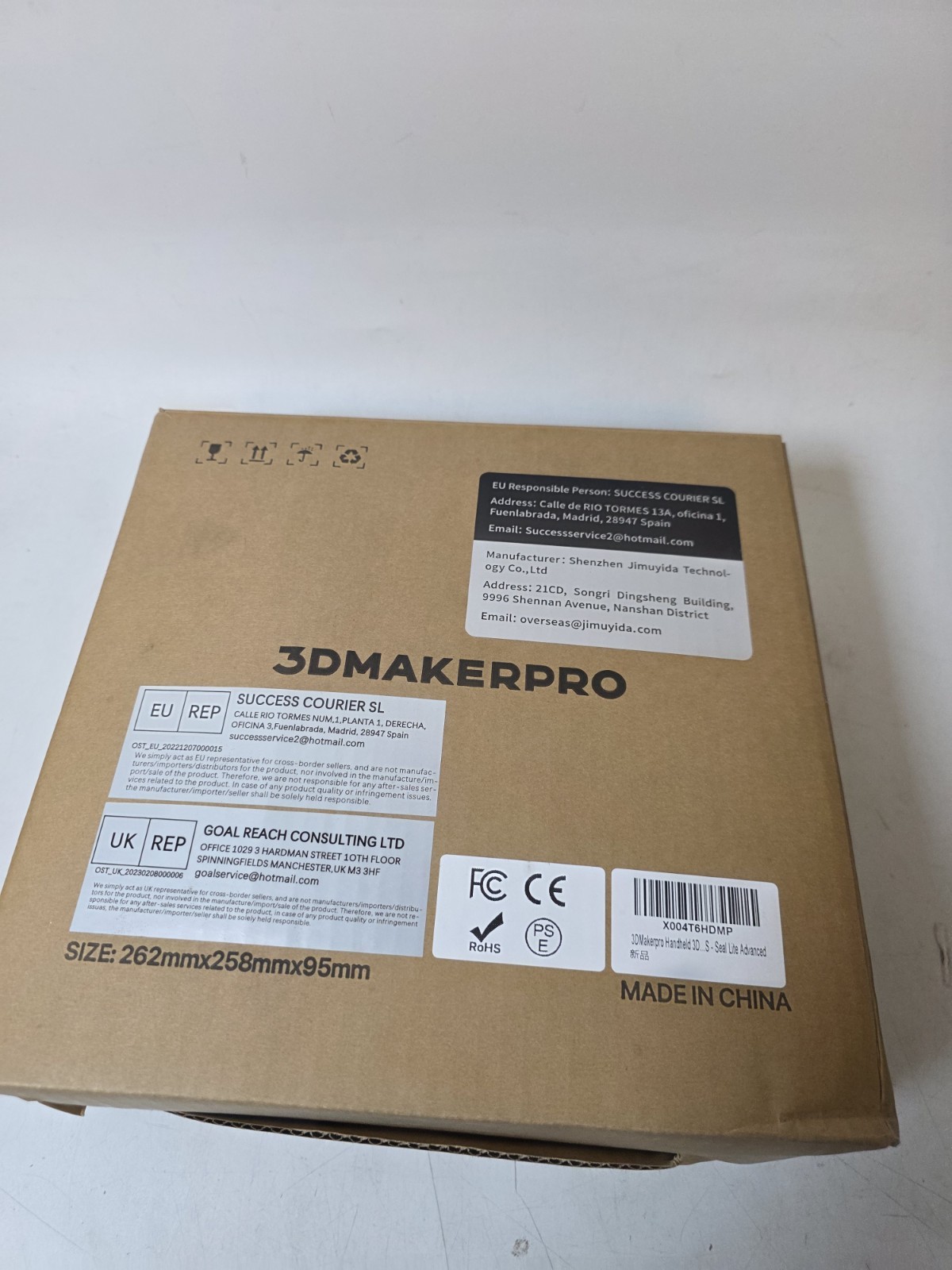 3DMakerpro Handheld Scanner.  0.02mm High Detailed Precision, Seal Lite Advanced
