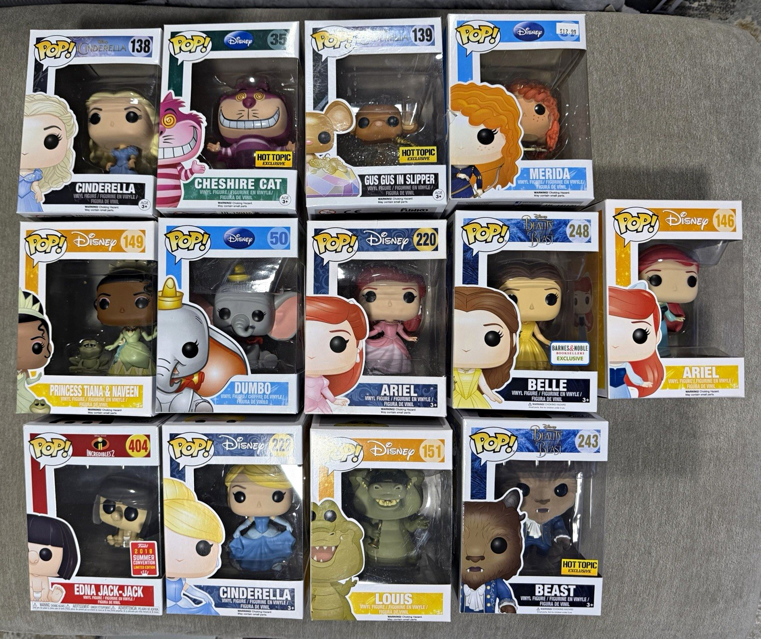 Funko Pop! Disney Vinyl Figures Mixed Lot of 13 - W/Protector