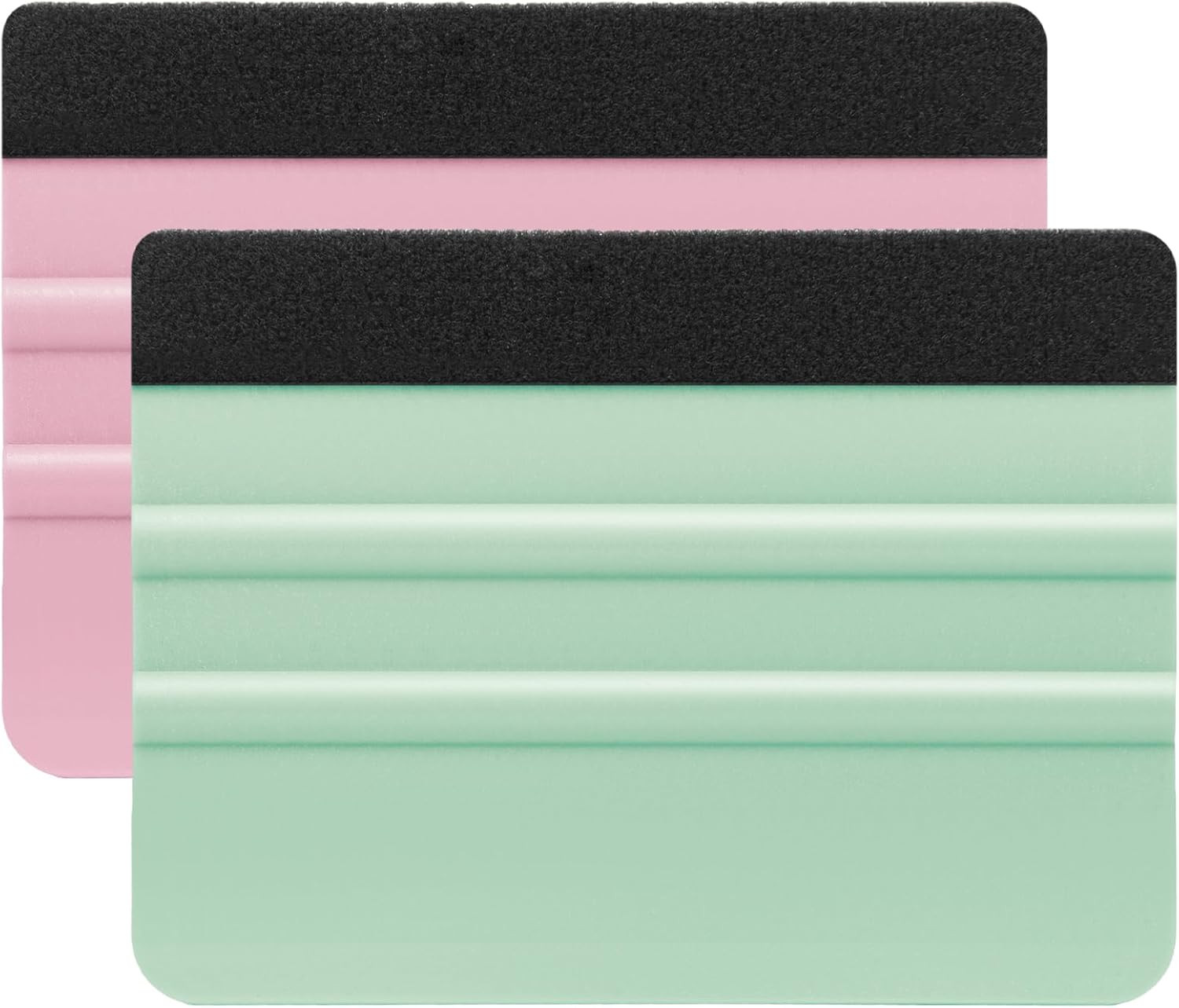 Squeegee for Vinyl, 2 Pcs Vinyl Squeegee with Extra 2 Felt Replacements, 4 In...