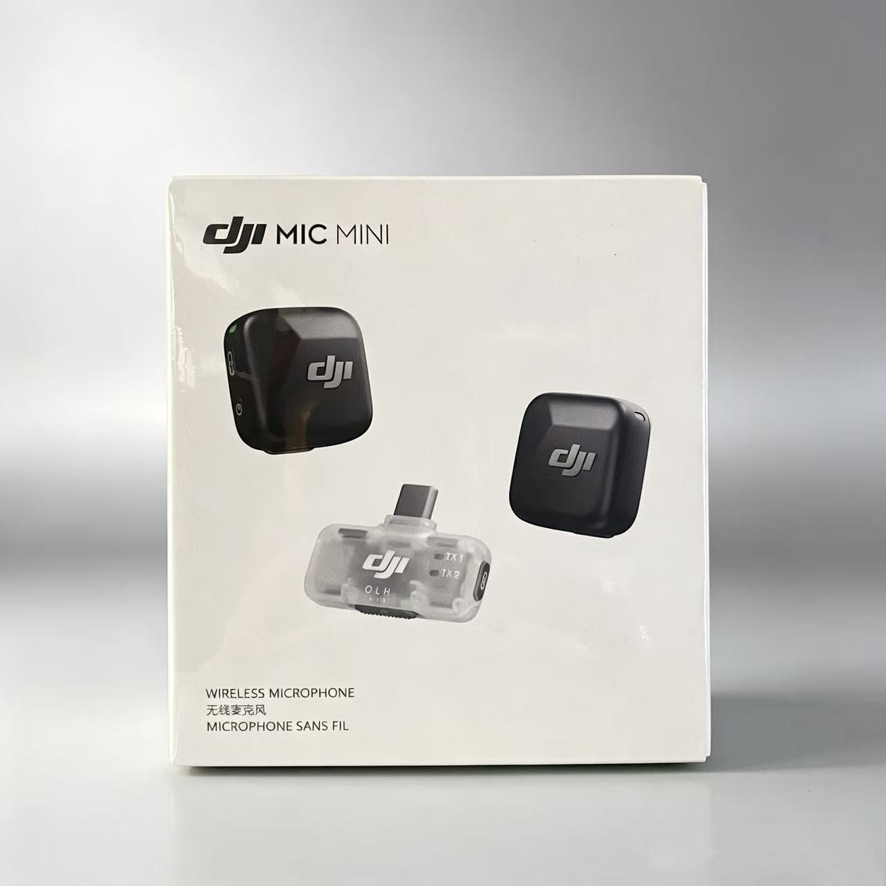 Original DJI Mic Mini Wireless Microphone 2TX + 1RX Wireless Receiver For Phones