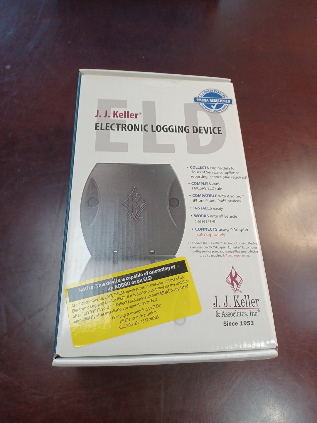 **SEALED** J.J. Keller ELD Encompass ELog Electronic Logging Device NEW IN BOX!