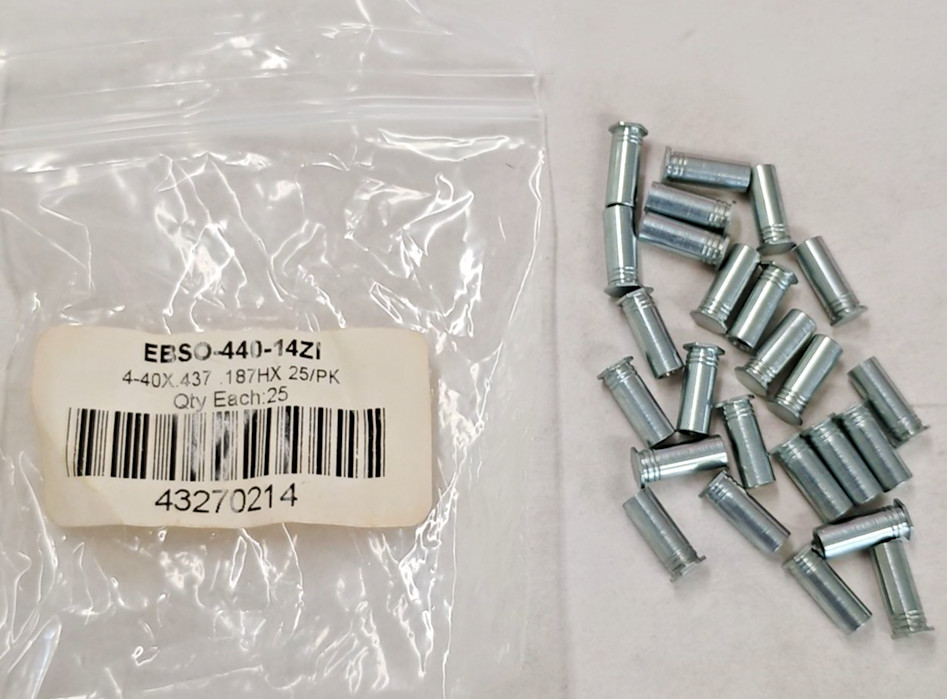 Circuit Board Standoff 4-40x.437 .187HX   25 PK