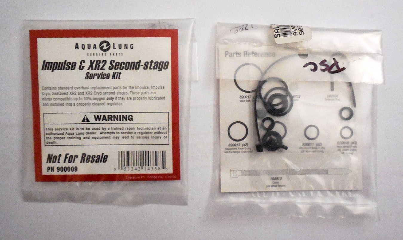 AQUA LUNG IMPULSE & XR2 SECOND STAGE SERVICE KIT  # 900009 - NEW OLD STOCK!
