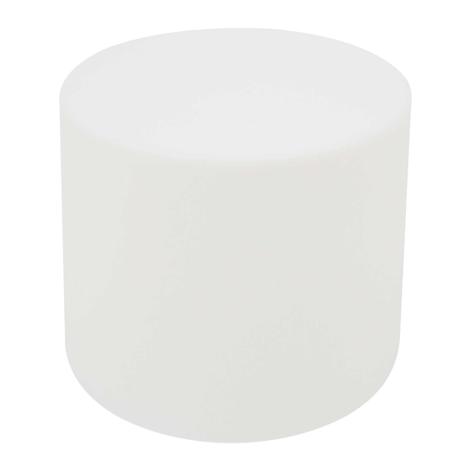 16-Inch LED Cylinder Stool, Rechargeable Glowing Chair W/Remote, Dimmable Stool