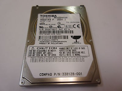 Toshiba 40 GB 2.5" drive