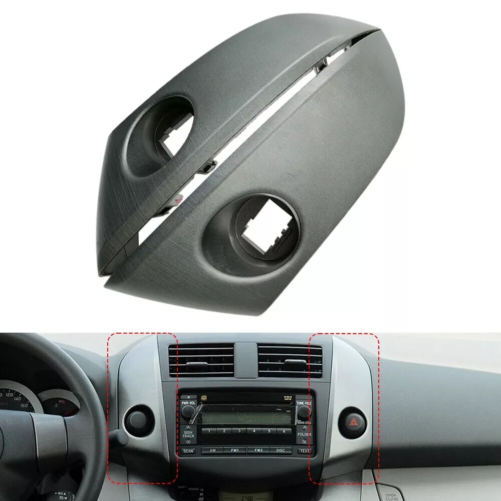 Pair Left & Right Dash Center Instrument Panel Trim For Toyota Rav4 2006-2012