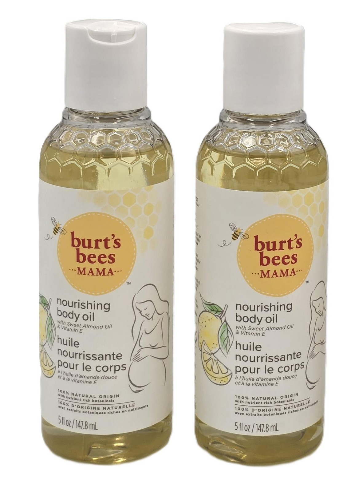 Burt's Bees Mama Body Oil with Vitamin E, 100% Natural Origin, 5 oz (2 Pack)